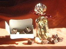 nougats enrobés de chocolat (130 gr)